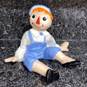 RARE vintage Raggedy Andy‎ ceramic figurine